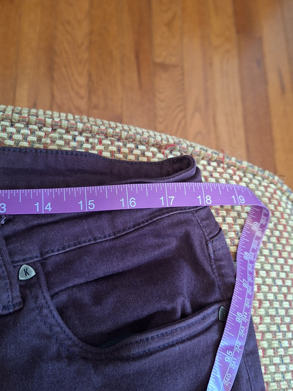 Kut from the Kloth Women's High Rise Ankle Skinny Jeans in Plum Eggplant - Picture 4 of 13